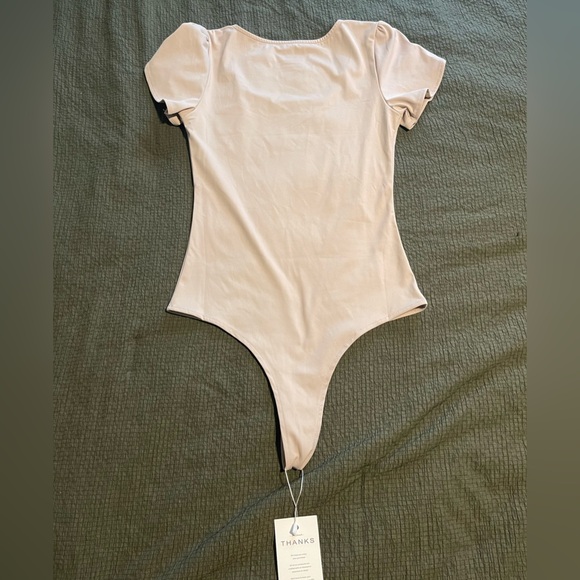 Short Sleeve Nude bodysuit - Picture 2 of 7